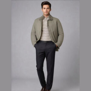 Dockers Dark Gray Dress Pants Polyester Made in Egypt Size 34/30